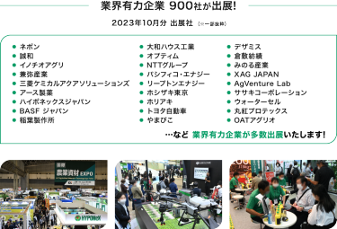 業界有力企業 1,000社が出展!